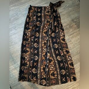 vintage boho tribal aztec wrap skirt